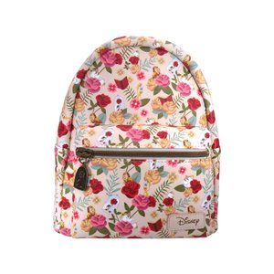 Loungefly Disney Beauty And The Beast Floral & Characters Mini Backpack